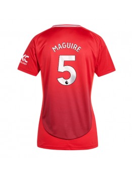 Billige Manchester United Harry Maguire #5 Hjemmedrakt Dame 2024-25 Kortermet